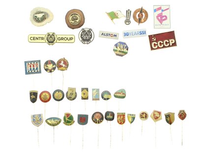 ČSSR, sestava cca 40 kusů převážně podnikových a sportovních odznaků