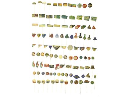 ČSSR, sestava cca 120 kusů převážně podnikových a sportovních odznaků, pestré