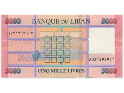 Libanon, 5000 Livres, 2014, stav UNC