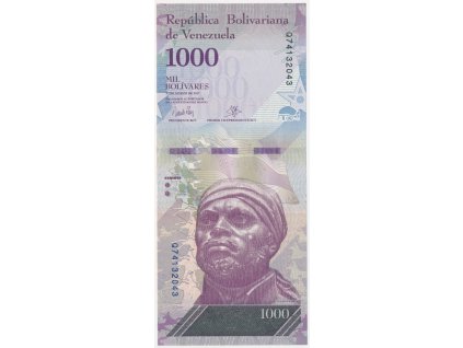 Venezuela, 1000 Bolívares, 2017, stav UNC
