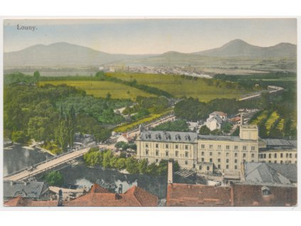 34 - Louny, pohled na město a okolí, cca 1929