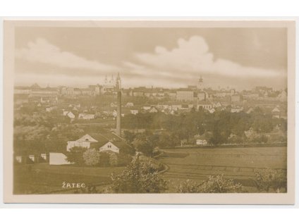 34 - Lounsko, Žatec, celkový pohled na město, cca 1928