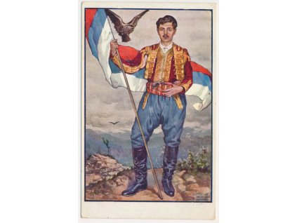 Oficiální dopisnice ČOS k VI. sletu všesokolskému v Praze 1912