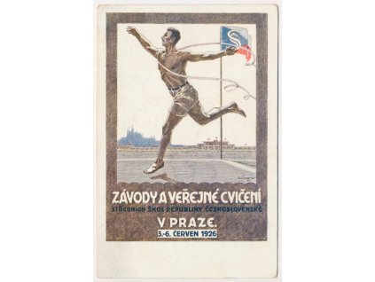 Závody a veřejné cvičení středních škol v Praze 3.-6.červen 1926