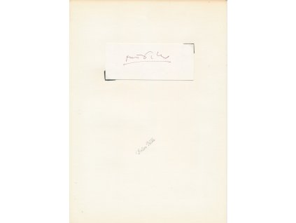 Pálka Dušan (1942-2011), český grafik, kreslíř, sběratelský list s vl. podpisem