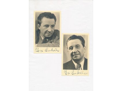 Lokša Jaroslav (1895-1975), český herec, portrétové pohlednice s vl. podpisy