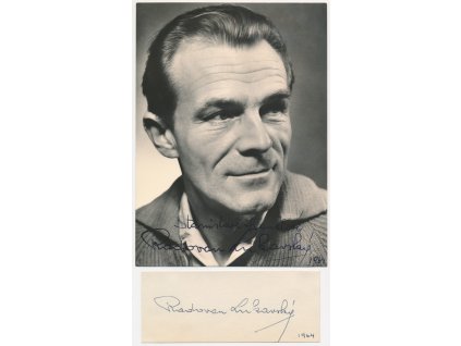 Lukavský Radovan (1919-2008), český herec, pohlednice s vl. podpisem