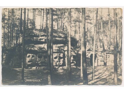 35 - Mělnicko, Želízy, Čertovy hlavy, Harfenice, cca 1930