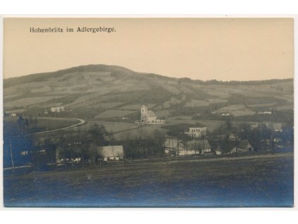 57 - Rychnovsko, Vrchní Orlice, pohled na zaniklou (!!!) obec, cca 1930