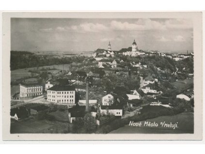 38 - Náchodsko, Nové Město nad Metují, celkový pohled, cca 1935