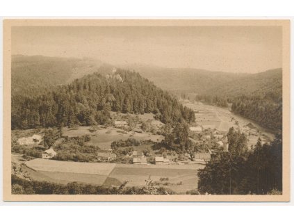 70 - Orlickoústecko, Litice nad Orlicí, celkový pohled, cca 1925