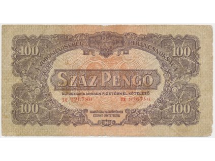 Maďarsko, 100 Pengö, 1944, oběhový stav