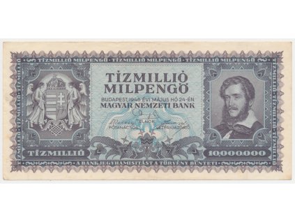 Maďarsko, 10 000 000 Milpengö, 1946, stav 1