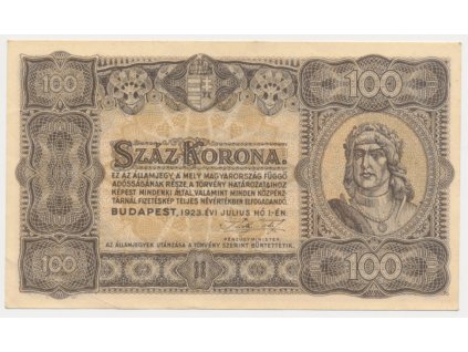 Maďarsko, 100 Korona, 1923, stav 1