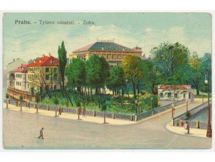 49 - Praha, Žofín, Tylovo náměstí, cca 1912