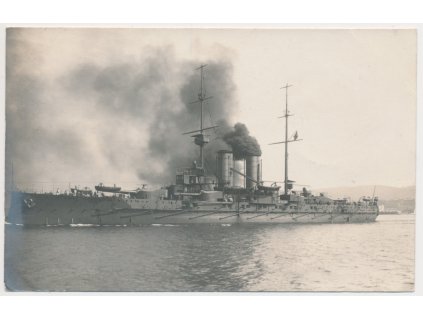 S. M. S. Zrinyi, pohled na bitevní loď R-U námořnictva, cca 1915