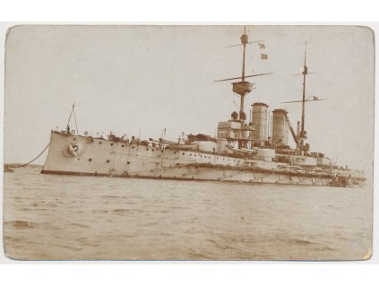 S.M.S. Radetzky, pohled na bitevní loď, cca 1915