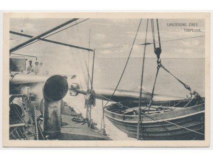 K.U.K. Kriegsmarine, Pohled na vystřelení torpéda z lodi, cca 1915
