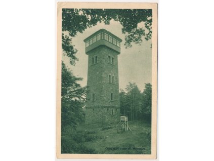 15 - Domažlicko, Čerchov, partie s rozhlednou, cca 1929