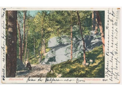 08 - Chebsko, Mariánské Lázně, Friedrichstein, cca 1903