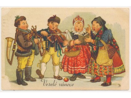 Veselé Vánoce, "Zpívání koledy", cca 1947