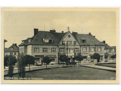 49 - Praha, Dejvice, náměstí na Hanspaulce, cca 1936