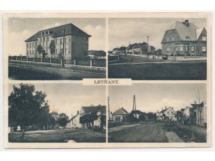 49 - Praha, Letňany, 4 záběr partií městské čtvrti, cca 1938