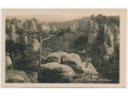 58 - Semilsko, Český ráj, Angrova stezka, Vyhlídka, cca 1935