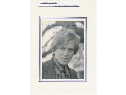 Sodoma Viktor (1945), český zpěvák, sběratelský list s vlastnoručním podpisem