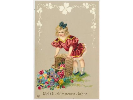 Novoroční koláž, Viel Glück im nenuen Jahre, 1907