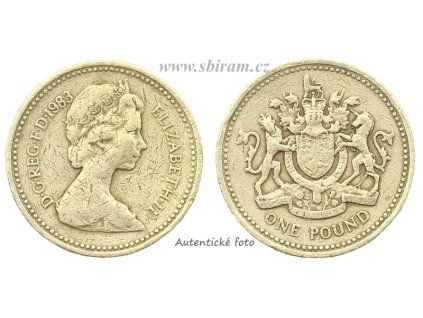 Velká Británie, mince 1 Pound, 1983...viz autentické foto