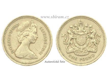 Velká Británie, mince 1 Pound, 1983...viz autentické foto