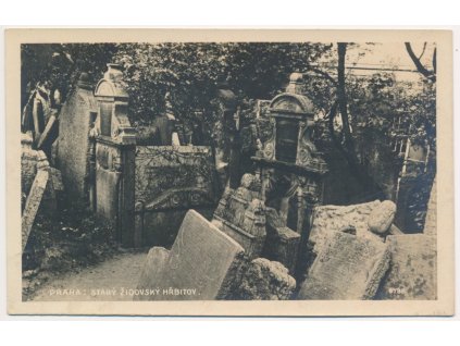 49 - Praha, Starý židovský hřbitov, cca 1930