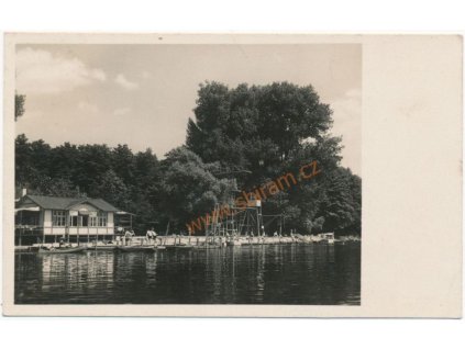 40 - Nymbursko, Lázně Poděbrady-Říční lázně na Labi, Grafo Čuda,ca 1944