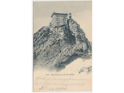Švýcarsko, Observatoř na vrcholu hory Säntis, 1905