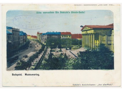 Maďarsko, Budapešť, Museumsring, cca 1904