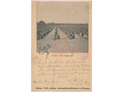 VII. slet všesokolský v Praze, Prostná mužů, r. 1912