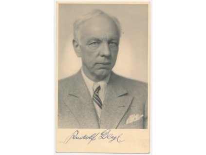 Deyl Rudolf st. (1876-1972), český herec, portrétová pohlednice s vl. podpisem