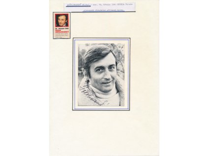Dočolomanský Michal (1942-2008), slovenský herec, sběratelský list s vl. podpisem