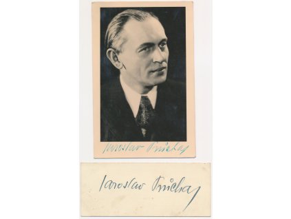Průcha Jaroslav (1898-1963), český herec, pohlednice s vl. podpisem