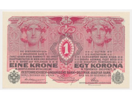 Rakousko - Uhersko, 1 K, 1916, stav UNC