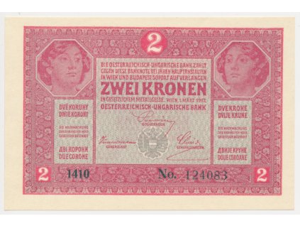 Rakousko - Uhersko, 2 K, 1917, stav UNC
