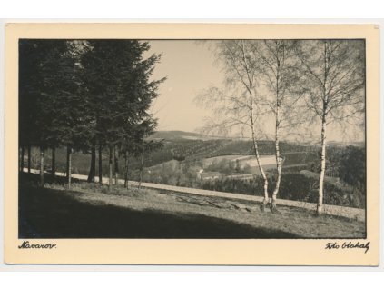 20 - Jablonecko, Návarov, celkový pohled na osadu, cca 1935