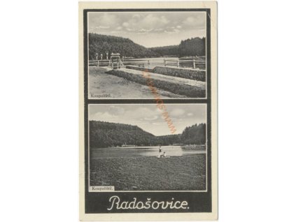50 - Praha - Východ, Radošovice, 2 - záběr - přírodní koupaliště, 1939