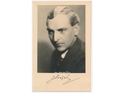 Snížek Jindřich (1891-1963), český spisovatel, pohlednice s vl. podpisem