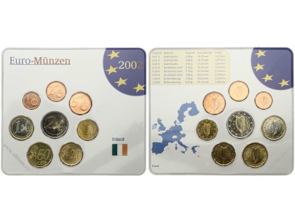 Irsko, sada Euro mincí, 2002...viz autentické foto