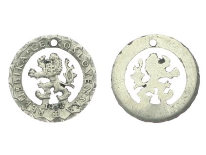 ČSR, AE privátní medaile z mince, 1938, stav 1/1