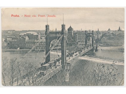 49 - Praha, Most císaře Františka Josefa, cca 1914