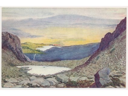 Slovensko, Štrbské Pleso, Kozí Pleso, O. Štáfl, cca 1923
