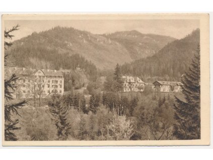 Slovensko, Lubochňa, Hotel Bratislava a Kollárov dom, cca 1923
